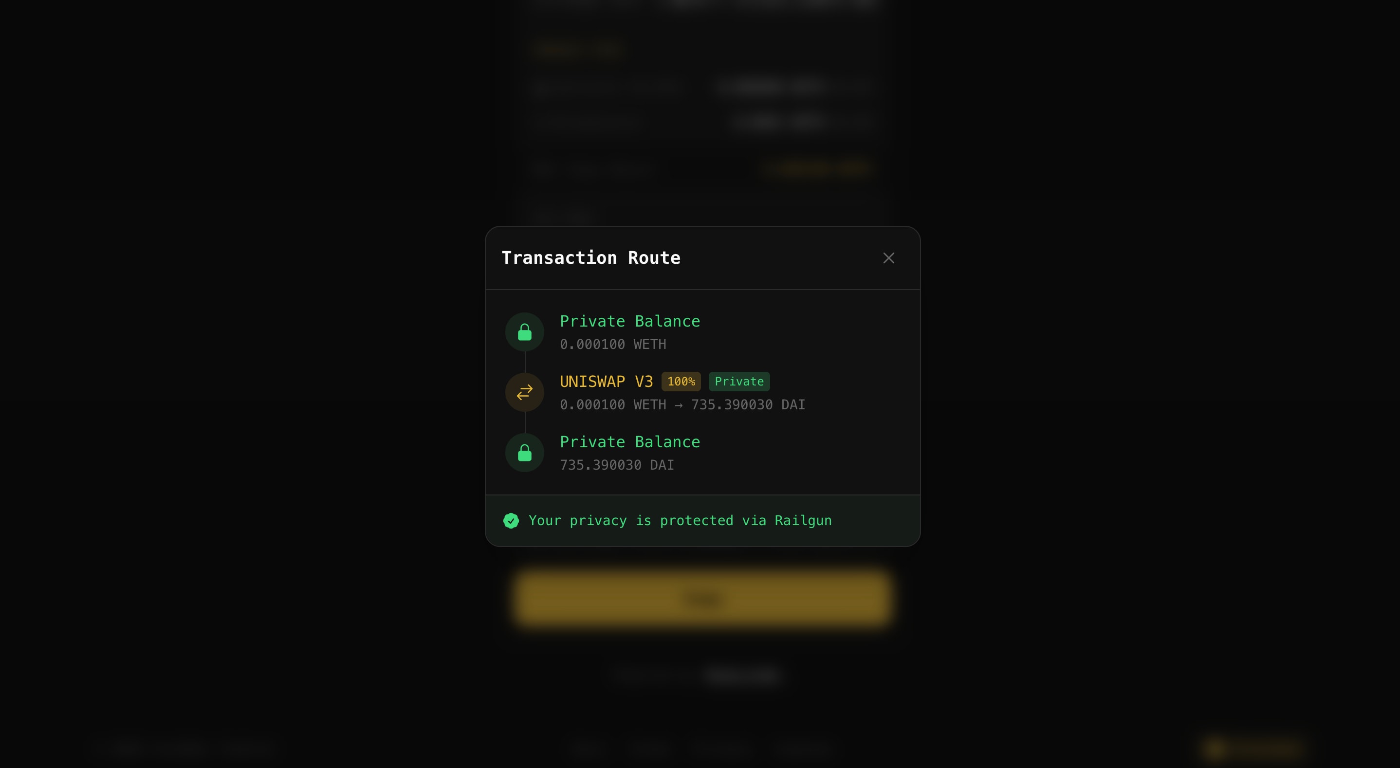 Transaction route visualization
